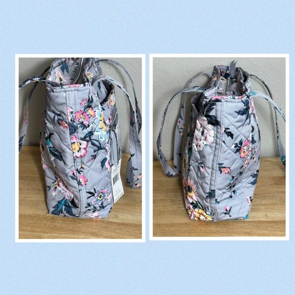 Vera Bradley Small Vera Tote in Performance Twill Parisian Bouquet NWT - Picture 6 of 11